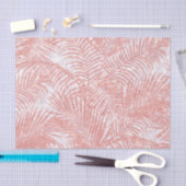 Papier Mousseline Palmier élégant de parties scintillantes roses de (Artisanat)