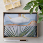 Papier Mousseline Palmier et oiseau de Joseph Stella (Cadeau)