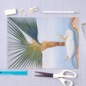 Papier Mousseline Palmier et oiseau de Joseph Stella (Artisanat)