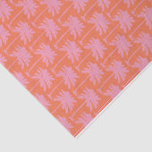 Papier Mousseline Palmier rose Tropical Plage Nautique Côtière (Détail)