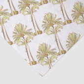 Papier Mousseline Palmier Tropical De Cocotiers (Détail)