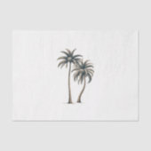 Papier Mousseline Palmier tropical Mariage côtier rustique (Recto)
