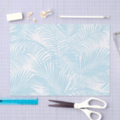 Papier Mousseline Palmier tropical moderne simple de bleus layette (Artisanat)