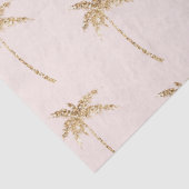 Papier Mousseline Palmier Tropical Parties scintillant Or (Détail)