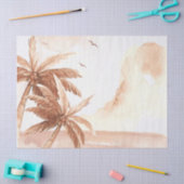 Papier Mousseline Palmier Tropical Rustique (Artisanat)