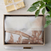 Papier Mousseline Palmier Tropical Rustique (Cadeau)