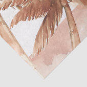 Papier Mousseline Palmier Tropical Rustique (Détail)