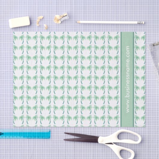 Papier Mousseline Palmiers d'aquarelle (Artisanat)