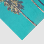 Papier Mousseline Palmiers tropicaux rétro (Détail)