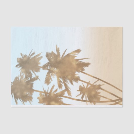 Papier Mousseline Palms Palms ombre Palm Trees (Recto)
