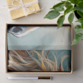 Papier Mousseline Palomino Peinture Mustang Portrait (Cadeau)