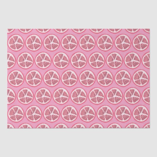 Papier Mousseline Pamplemousse rose (Recto)