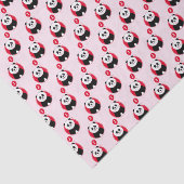 Papier Mousseline Panda 1 an rose (Détail)