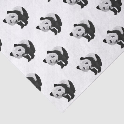 Papier Mousseline Panda Cub (Détail)