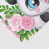 Papier Mousseline Panda Decoupage mignonne amoureux ours Tissu Papie (Détail)