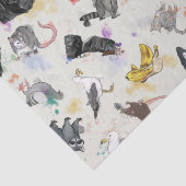 Papier Mousseline Panda et amis des ordures (Détail)