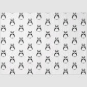 Papier Mousseline Panda géométrique (Recto)