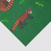 Papier Mousseline Panda rouge (Détail)