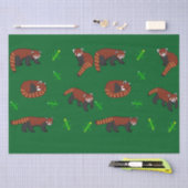 Papier Mousseline Panda rouge (Artisanat)