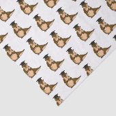 Papier Mousseline Pangolin mignon diplômé dessin animé (Détail)