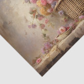 Papier Mousseline Panier de fleurs (Détail)