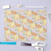 Papier Mousseline Panier de Pâques de Lapins (Artisanat)