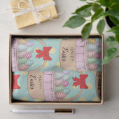 Papier Mousseline Panier de Pâques et oeufs de Pâques Pastel (Cadeau)