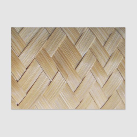 Papier Mousseline Panier en bambou de riz d'Isan du Laotien (Recto)