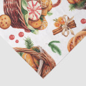 Papier Mousseline Paniers biscuits de Noël (Détail)