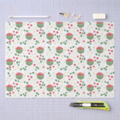 Papier Mousseline Paniers de Baies Fleurs de Fraisier Été  (Artisanat)