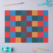 Papier Mousseline Panneau de À damiers couleur moderne (Artisanat)