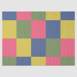 Papier Mousseline Panneau de contrôle bleu rose jaune vert