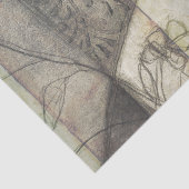 Papier Mousseline Panneau de jardin avec Feuilles, fleurs et herbe (Détail)