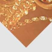 Papier Mousseline PANNEAU DE LONGUEUR Shabby Bling 3-Gold TISSUE WRA (Détail)