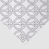 Papier Mousseline Panneau de paix (Détail)