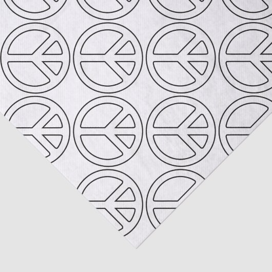 Papier Mousseline Panneau de paix (Détail)