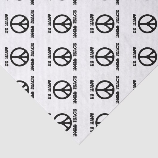 Papier Mousseline Panneau de paix modifiable (Détail)