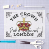 Papier Mousseline Panneau de pub britannique Crown (Artisanat)