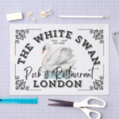 Papier Mousseline Panneau du cygne blanc - Pub (Artisanat)