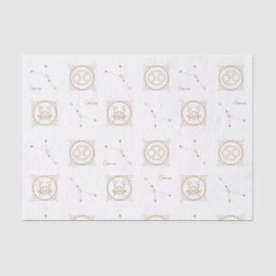 Papier Mousseline Panneau étoile Gold Zodiac Cancer Astrologie