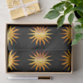 Papier Mousseline Panneau Leo Sun Fire Mois de naissance Noir Rouge (Cadeau)