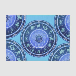Papier Mousseline Panneau solaire Zodiac Calendrier Astrologie Thund