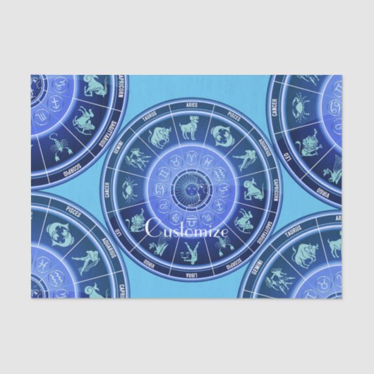 Papier Mousseline Panneau solaire Zodiac Calendrier Astrologie Thund (Recto)