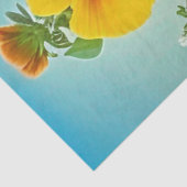 Papier Mousseline Pansies colorées -AI ART (Détail)