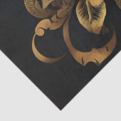 Papier Mousseline Paon Doré (Détail)