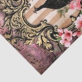 Papier Mousseline Paon Élégant (Détail)