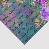 Papier Mousseline Paon floral (Détail)