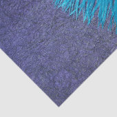 Papier Mousseline Paon pourpre et turquoise (Détail)