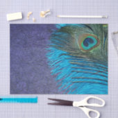 Papier Mousseline Paon pourpre et turquoise (Artisanat)