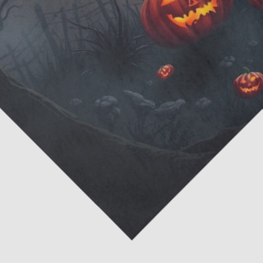 Papier Mousseline Pap d'Imaginaire de la scène Éffrayante d'Hallowee (Détail)